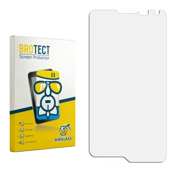 Front side of a product packaging with the brand logo BROTECT. Next to it is the corresponding screen protector.