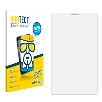Front side of a product packaging with the brand logo BROTECT. Next to it is the corresponding screen protector.