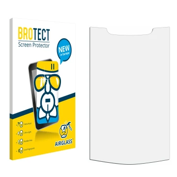 Front side of a product packaging with the brand logo BROTECT. Next to it is the corresponding screen protector.