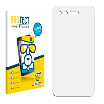 Front side of a product packaging with the brand logo BROTECT. Next to it is the corresponding screen protector.