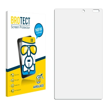 Front side of a product packaging with the brand logo BROTECT. Next to it is the corresponding screen protector.
