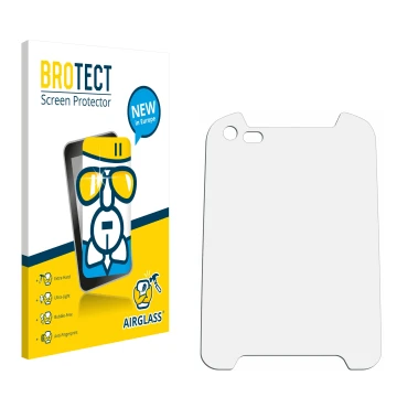 Front side of a product packaging with the brand logo BROTECT. Next to it is the corresponding screen protector.