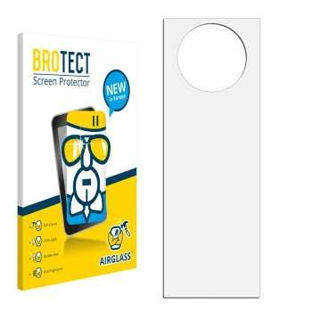 Front side of a product packaging with the brand logo BROTECT. Next to it is the corresponding screen protector.