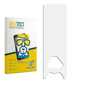 Front side of a product packaging with the brand logo BROTECT. Next to it is the corresponding screen protector.