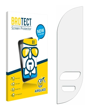 Front side of a product packaging with the brand logo BROTECT. Next to it is the corresponding screen protector.