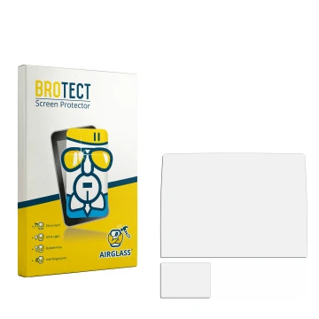 Front side of a product packaging with the brand logo BROTECT. Next to it is the corresponding screen protector.