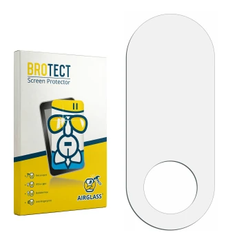 Front side of a product packaging with the brand logo BROTECT. Next to it is the corresponding screen protector.