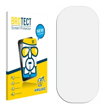 Front side of a product packaging with the brand logo BROTECT. Next to it is the corresponding screen protector.