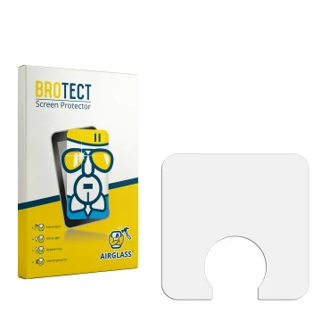 Front side of a product packaging with the brand logo BROTECT. Next to it is the corresponding screen protector.