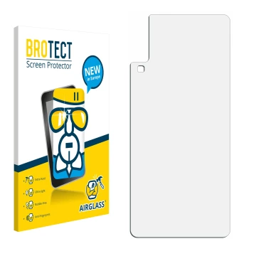Front side of a product packaging with the brand logo BROTECT. Next to it is the corresponding screen protector.