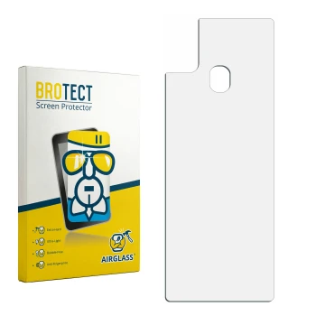 Front side of a product packaging with the brand logo BROTECT. Next to it is the corresponding screen protector.
