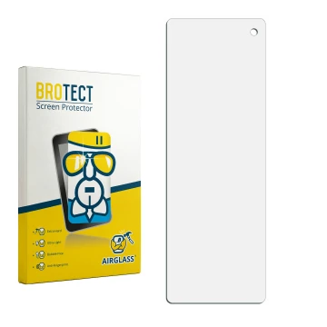 Front side of a product packaging with the brand logo BROTECT. Next to it is the corresponding screen protector.