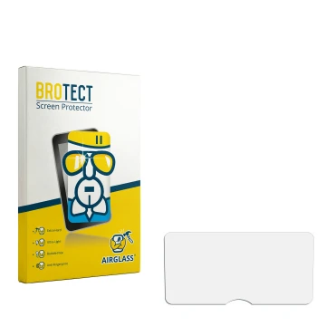 Front side of a product packaging with the brand logo BROTECT. Next to it is the corresponding screen protector.