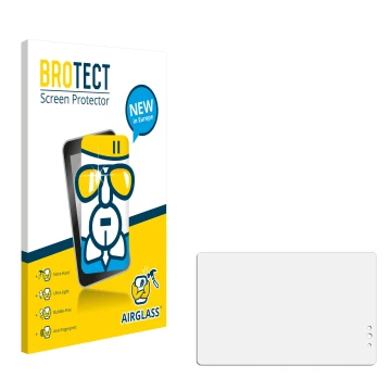 Front side of a product packaging with the brand logo BROTECT. Next to it is the corresponding screen protector.