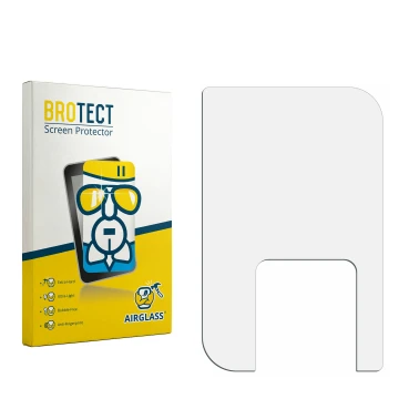 Front side of a product packaging with the brand logo BROTECT. Next to it is the corresponding screen protector.