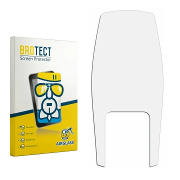 Front side of a product packaging with the brand logo BROTECT. Next to it is the corresponding screen protector.