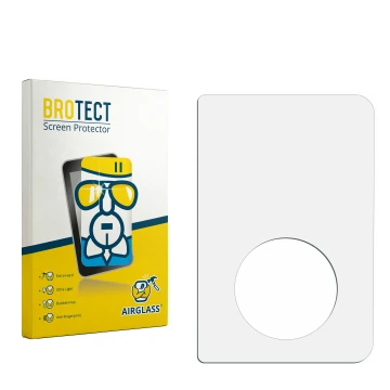 Front side of a product packaging with the brand logo BROTECT. Next to it is the corresponding screen protector.