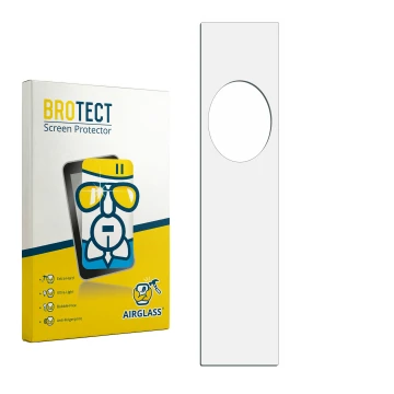 Front side of a product packaging with the brand logo BROTECT. Next to it is the corresponding screen protector.