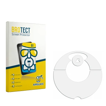 Front side of a product packaging with the brand logo BROTECT. Next to it is the corresponding screen protector.