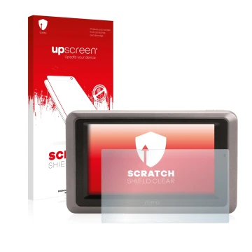 Front side of a product packaging with the brand logo upscreen. Next to it is the device Garmin zumo 660 Europa shown with the