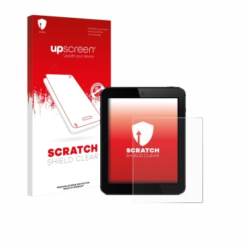 Front side of a product packaging with the brand logo upscreen. Next to it is the device shown with the corresponding screen p