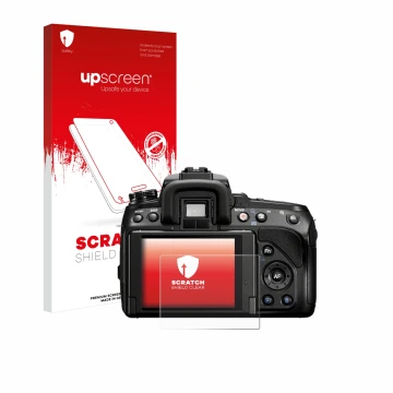 Front side of a product packaging with the brand logo upscreen. Next to it is the device Sony Alpha 580 (DSLR-A580) shown with
