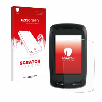 Front side of a product packaging with the brand logo upscreen. Next to it is the device Garmin Edge 800 shown with the corres