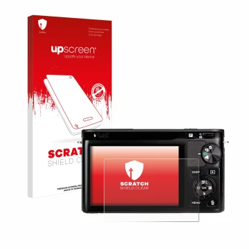 Front side of a product packaging with the brand logo upscreen. Next to it is the device Nikon 1 J1 shown with the correspondi