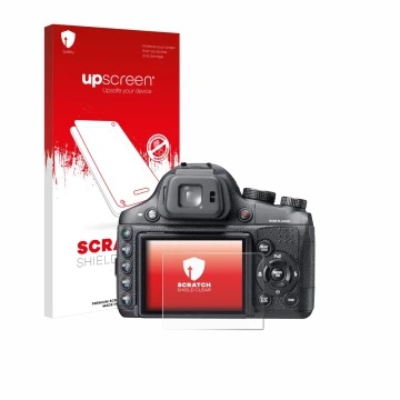 Front side of a product packaging with the brand logo upscreen. Next to it is the device Fujifilm FinePix X-S1 shown with the 
