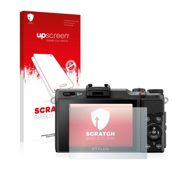 Front side of a product packaging with the brand logo upscreen. Next to it is the device Olympus Stylus XZ-2 shown with the co