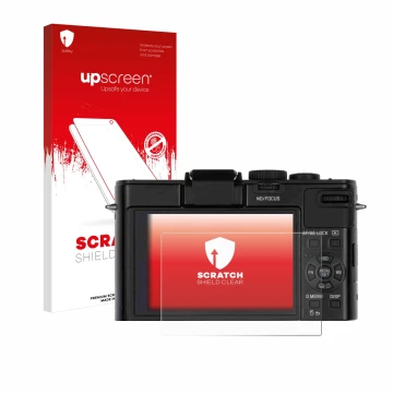 Front side of a product packaging with the brand logo upscreen. Next to it is the device Leica D-Lux 6 shown with the correspo