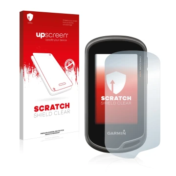 Front side of a product packaging with the brand logo upscreen. Next to it is the device Garmin Oregon 650 shown with the corr