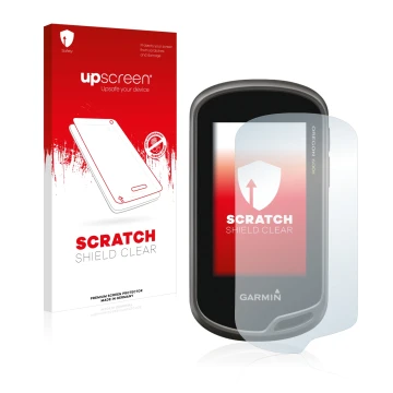 Front side of a product packaging with the brand logo upscreen. Next to it is the device Garmin Oregon 600t shown with the cor