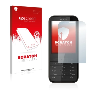 Front side of a product packaging with the brand logo upscreen. Next to it is the device Nokia 225 shown with the correspondin