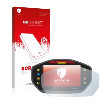 Front side of a product packaging with the brand logo upscreen. Next to it is the device Ducati Monster 1200S Colour-TFT-Displ