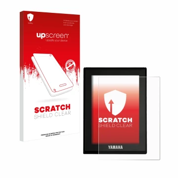 Front side of a product packaging with the brand logo upscreen. Next to it is the device Yamaha LCD Display (E-Bike Display) s