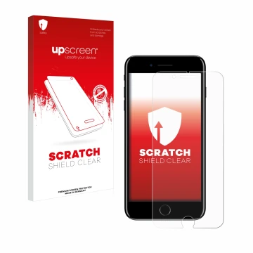 Front side of a product packaging with the brand logo upscreen. Next to it is the device Apple iPhone 7 Plus shown with the co