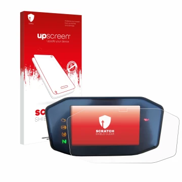 Front side of a product packaging with the brand logo upscreen. Next to it is the device KTM 690 Duke 2016 shown with the corr