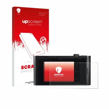 Front side of a product packaging with the brand logo upscreen. Next to it is the device Leica TL2 shown with the correspondin