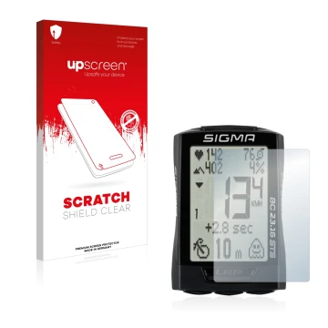 Front side of a product packaging with the brand logo upscreen. Next to it is the device Sigma BC 23.16 shown with the corresp