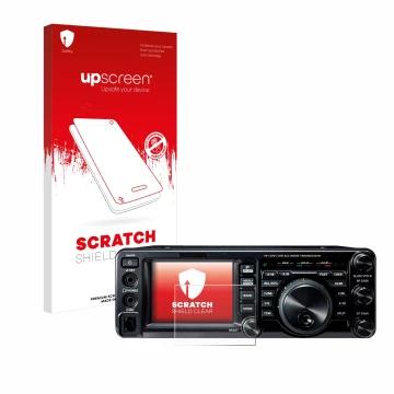 Front side of a product packaging with the brand logo upscreen. Next to it is the device Yaesu FT-991A shown with the correspo