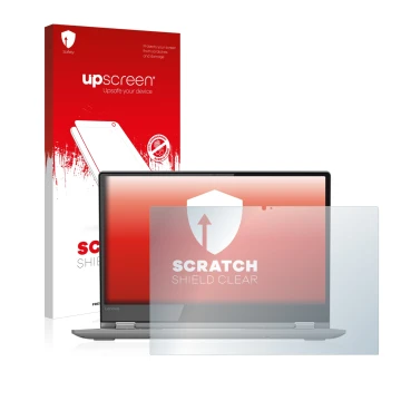 Front side of a product packaging with the brand logo upscreen. Next to it is the device Lenovo Yoga 530 shown with the corres