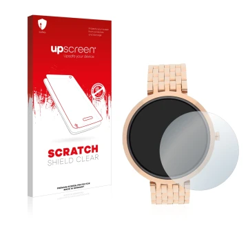 Front side of a product packaging with the brand logo upscreen. Next to it is the device Xlyne X-Watch Siona XW Fit shown with