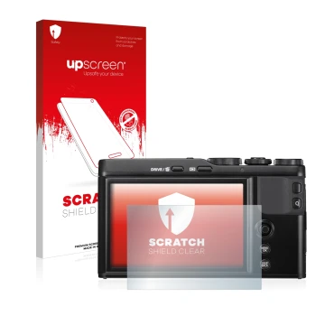 Front side of a product packaging with the brand logo upscreen. Next to it is the device Fujifilm XF10 shown with the correspo