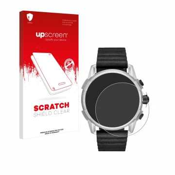Front side of a product packaging with the brand logo upscreen. Next to it is the device Diesel On Full Guard 2.5 shown with t