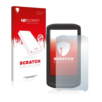 Front side of a product packaging with the brand logo upscreen. Next to it is the device Zebra TC20 Touch shown with the corre