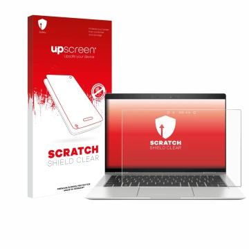 Front side of a product packaging with the brand logo upscreen. Next to it is the device HP EliteBook x360 1030 G3 shown with 