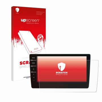 Front side of a product packaging with the brand logo upscreen. Next to it is the device Volkswagen Tiguan 2019 Discover Pro 9