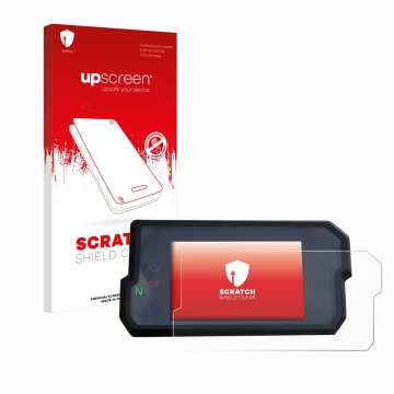 Front side of a product packaging with the brand logo upscreen. Next to it is the device KTM 125 / 390 Duke 2017+ shown with t