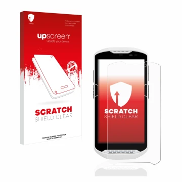 Front side of a product packaging with the brand logo upscreen. Next to it is the device Zebra TC57 shown with the correspondi